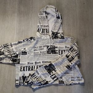 Cropped Pullover Hooded Jacket